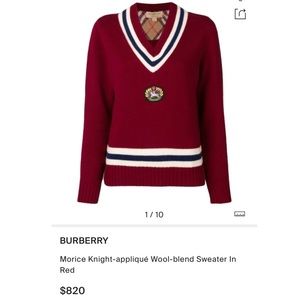 FIRM Burberry Signature wool sweater
